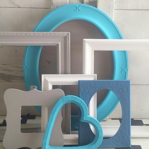 Lake House Picture Frame Set Hand Painted PHOTO FRAME Etsy