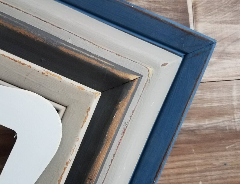 Coastal gallery wall set Round picture frames Modern Etsy