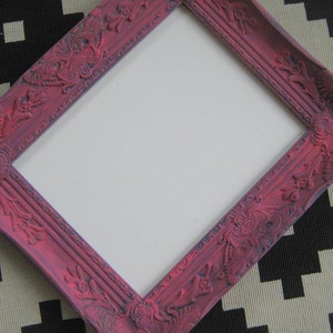 Dreamy Raspberry Pink Ornate Framed Dry Erase Board, Fun Hot Pink Playroom Message Center White Board, Cheerful Fuschia Framed WHITEBOARD image 3