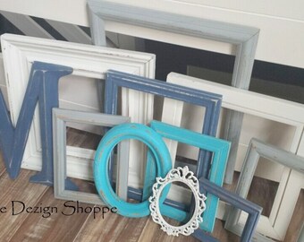 Versatile Modern Photo Frame Collage with a Coastal Charm, Mismatched Custom Gallery Wall Lake House Picture Frame Set, 4x6-11x14, Calgary
