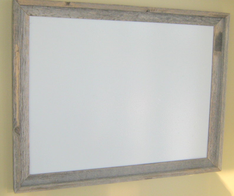 Rustic Whiteboard READY TO SHIP Rustic Framed Dry Erase Board Reclaimed Wood White Board ...