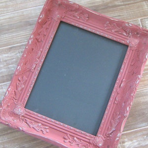 Distressed Red Ornate Framed Chalkboard, Large Magnetic Message Board, Home Office Wall Decor, Kitchen note board,  Many Sizes Available