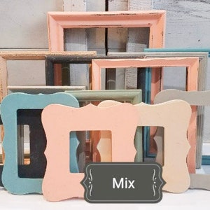 Coordinating Earthy Art Deco Eclectic Gallery Wall Set, Multiple Desert Vibe Modern Photo Frames for Wedding Pictures, 4x6-11x14, Fargo