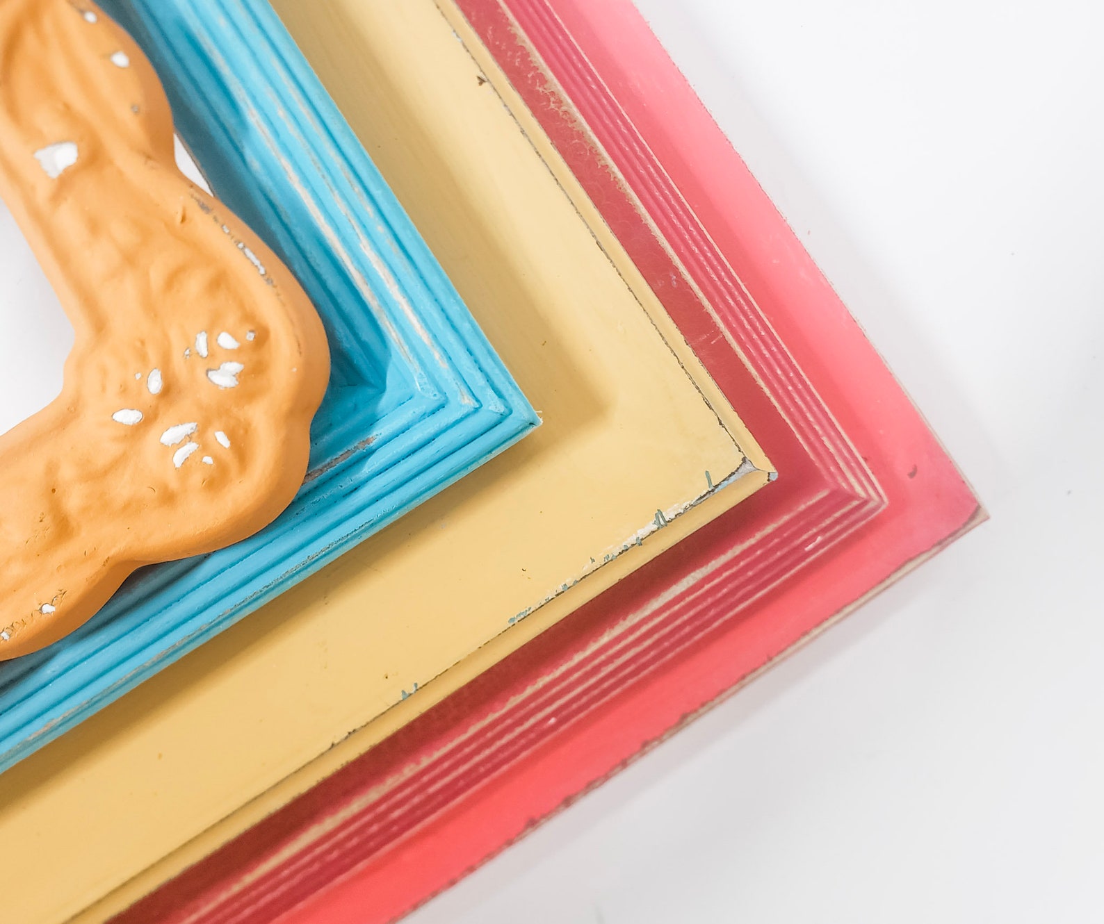 Vibrant Mix and Match Picture Frame Set a Curated Color Etsy