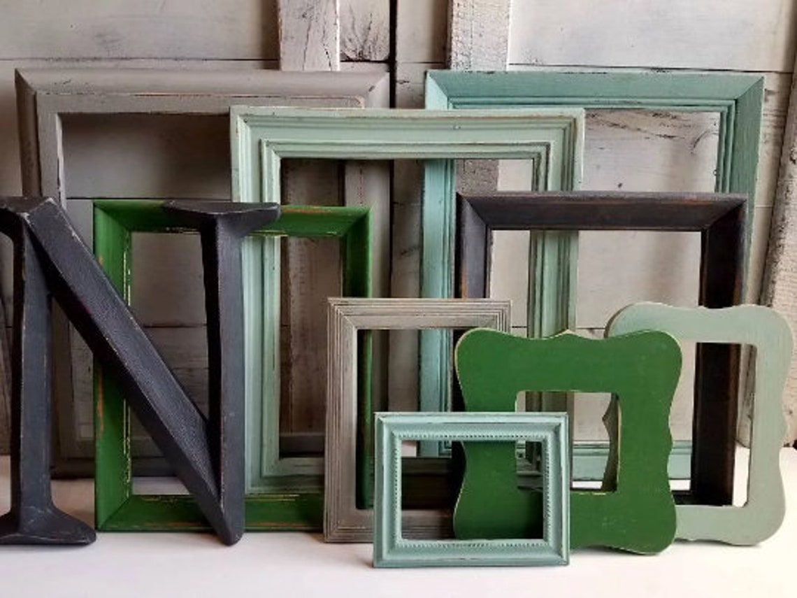 Nature Inspired Gallery Wall Frame Set Calm Earthy Picture Etsy