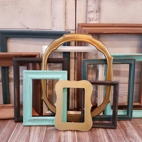 Black GALLERY WALL FRAME Set Modern Farmhouse Round Picture Etsy