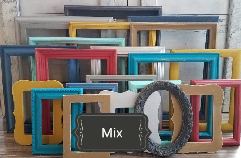 Outer Space Bedroom Custom Made Picture Frame Set Distressed-Nursery Vintage Ornate Gallery Wall Set Outer Space Decor Boy Room Decor