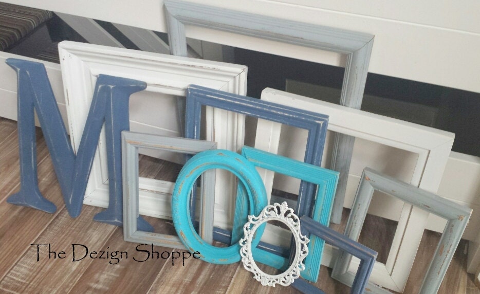 Lake House Picture Frame Set Hand Painted PHOTO FRAME Etsy