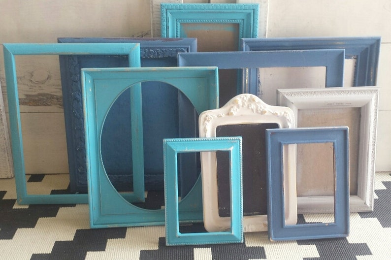 Lake House Picture Frame Set Hand Painted PHOTO FRAME Etsy