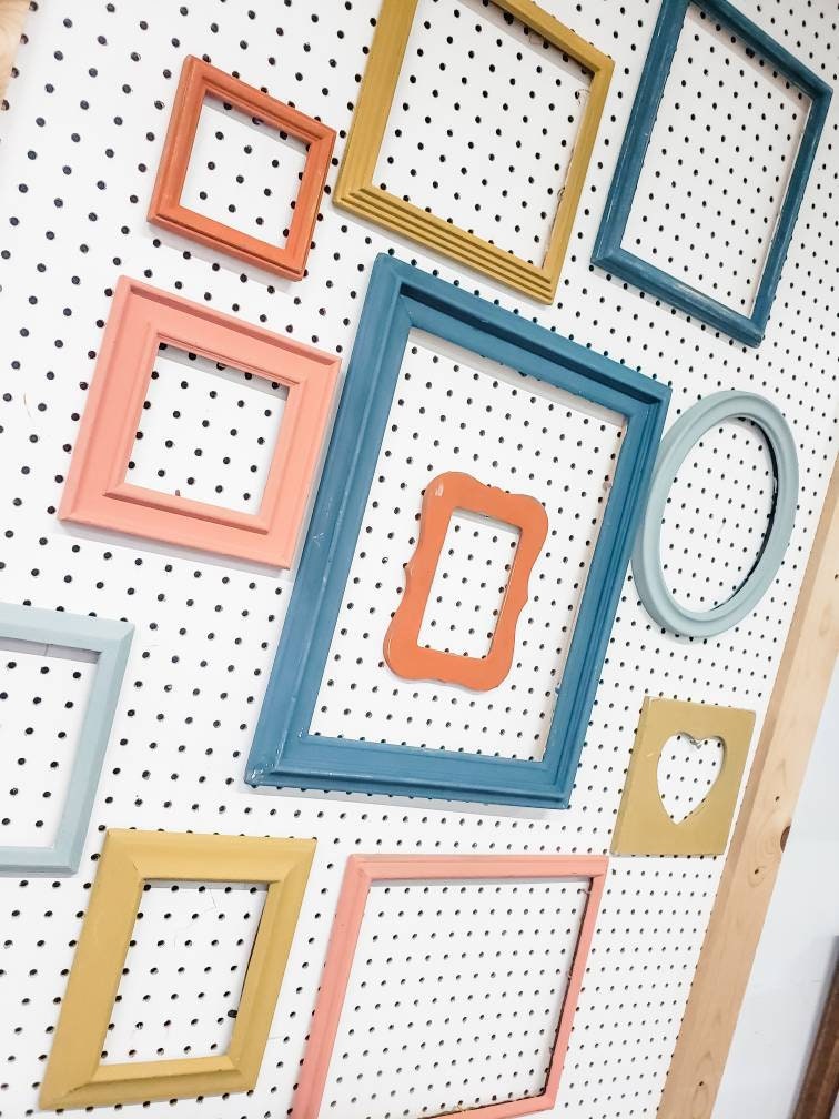 Boho and Eclectic Multiple Unique Wall Frames for Photos, Vibrant ...