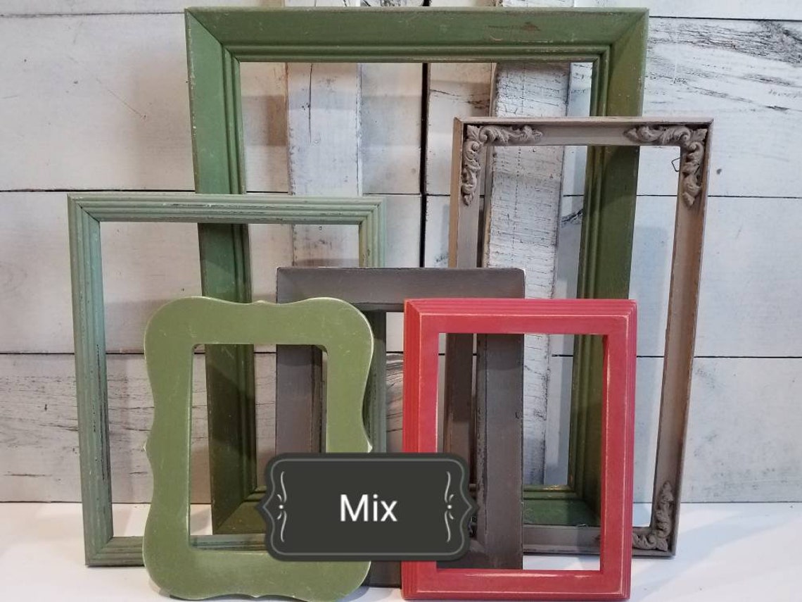 Rustic Antique Picture Frames Custom Painted Made to Order Etsy
