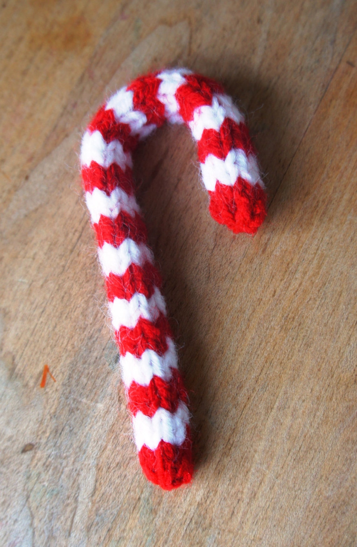 PDF KNITTING PATTERN Candy Cane Christmas ornament Etsy