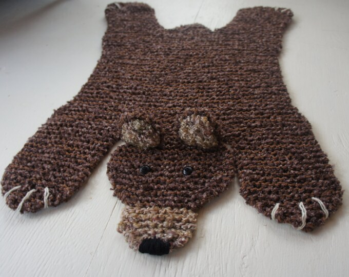 Rustic Bear Quilted Round Mat NCU0NNL179 main image 0