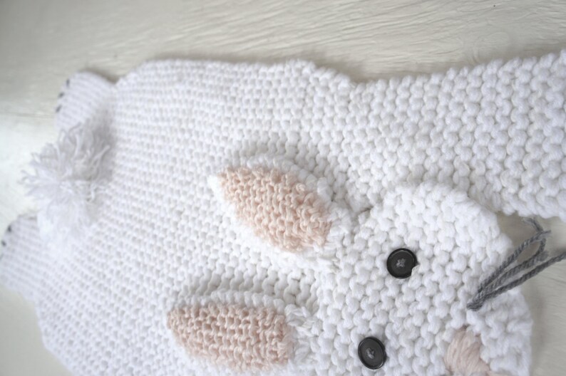 PDF Knitting Pattern Rabbit Bunny Rug Etsy