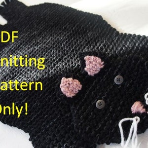 PDF KNITTING PATTERN Cat Rug - Etsy