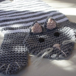 PDF KNITTING PATTERN Cat rug image 4