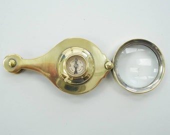 Antique Brass Compass & Loop (CP66)