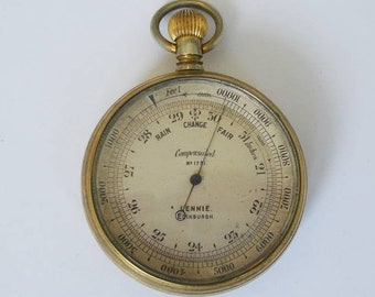 Antique Scottish Pocket Barometer - G.FYSON - Loretto School Edinburgh (BA4)