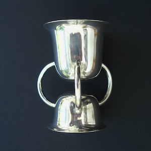 Seltene Arts & Crafts Chester Silver Double Jigger - George Nathan