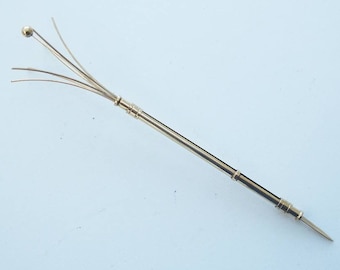 Vintage Gold Swizzle Stick & Toothpick (GD38)