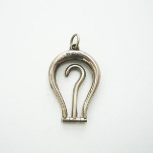 Vintage Miniature Chatelaine Silver Button Hook 1937