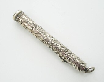 Engraved Elena - Antique Silver Pencil Holder 1892