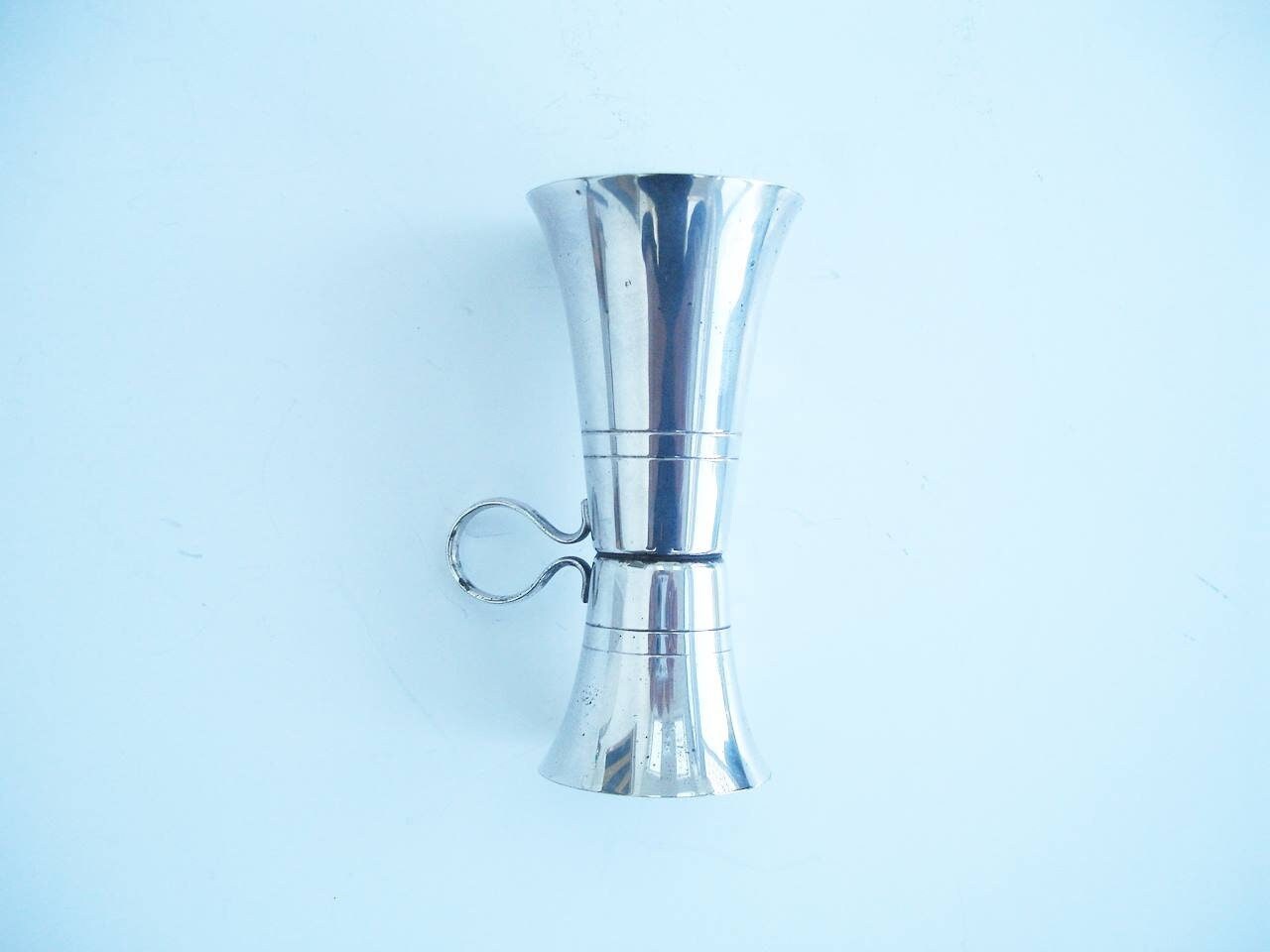Vintage Plaqué Argent Double Jigger