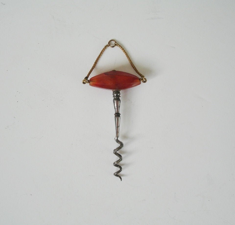 Rare Antique Agate Miniature Corkscrew | Mn72
