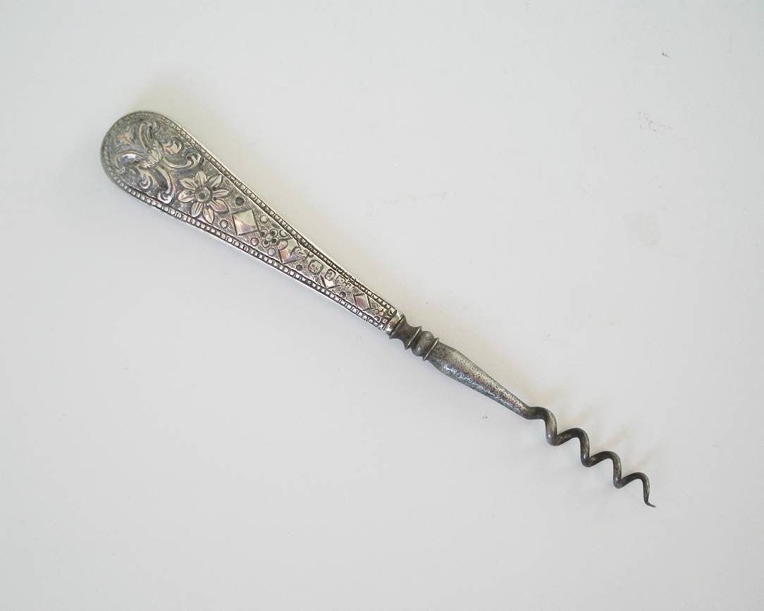 Antique Argent Necessaire Corkscrew | Nc72