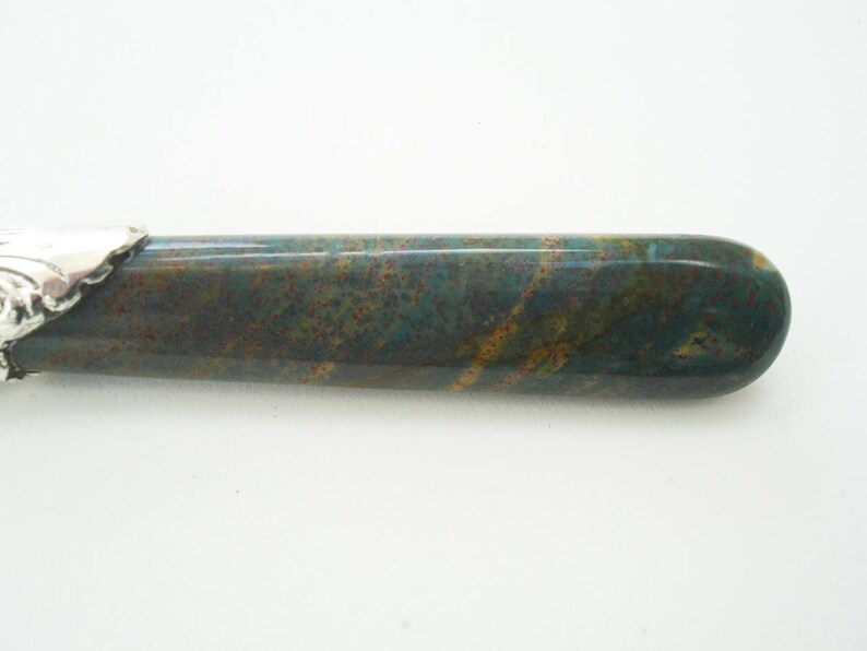 Antique Agate & Silver Fruit Knife image 7