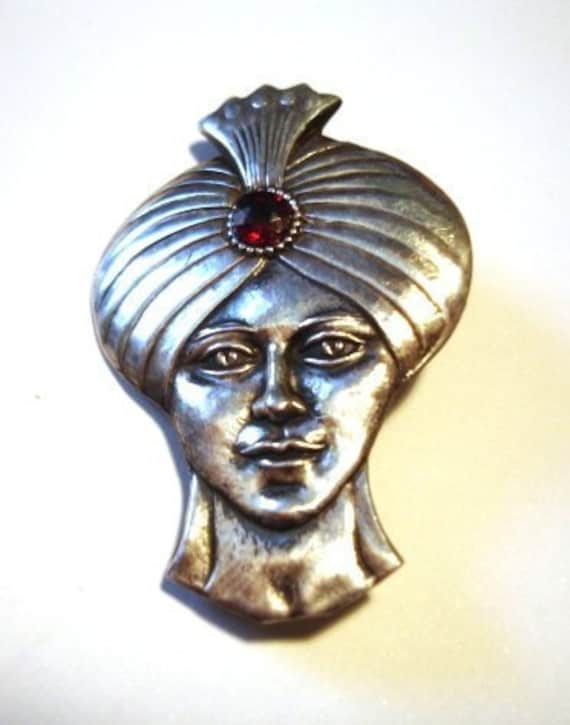 Antique Indian Prince Brooch
