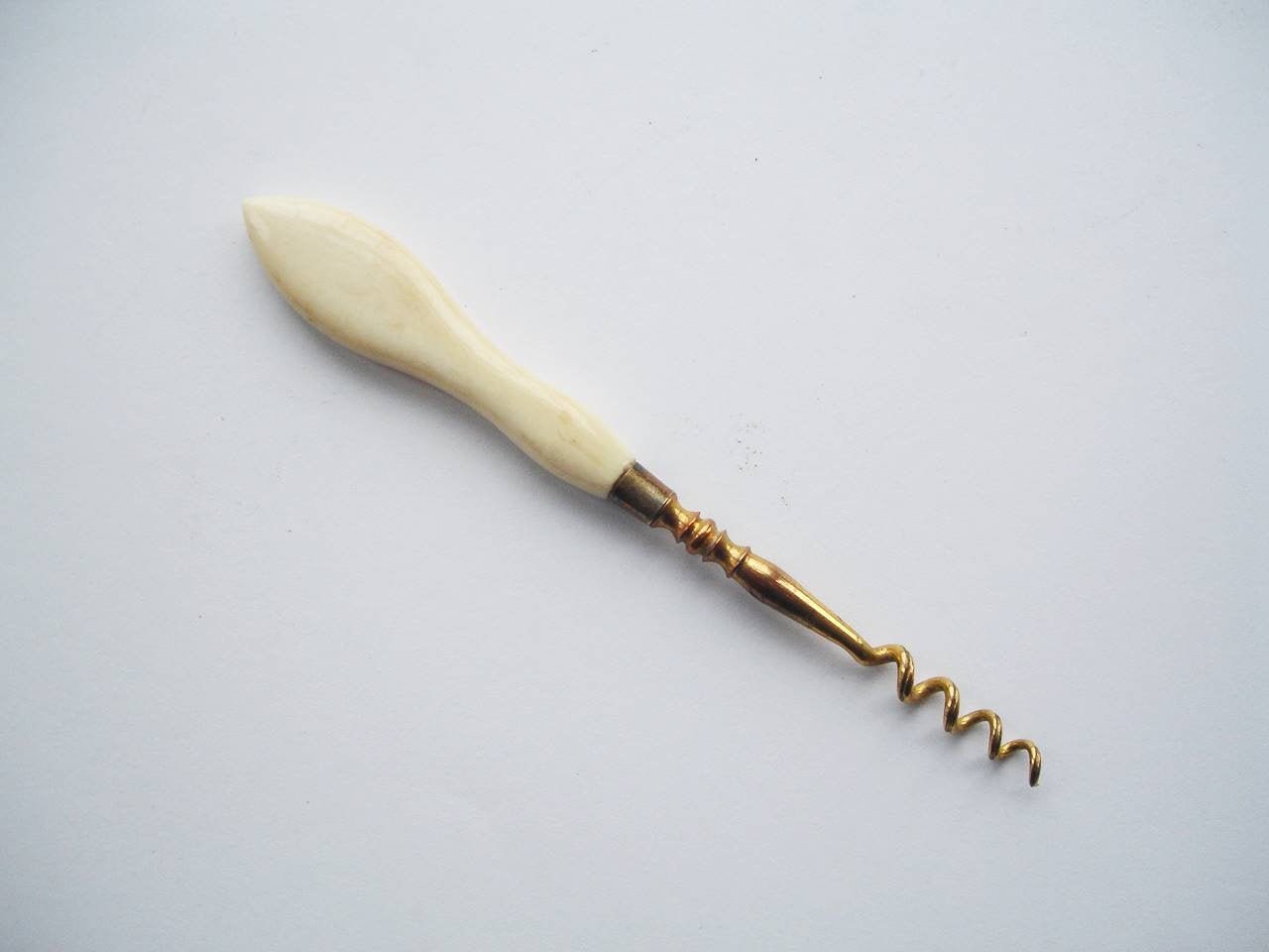 Antique Gilt Necessaire Corkscrew - Monogrammed | Nc76