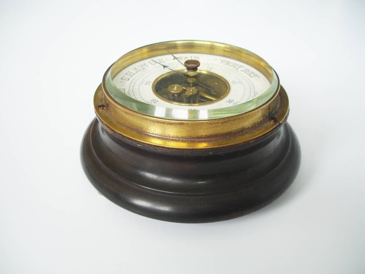 Baromètre Supérieur de Bureau Rare Français | Ba13