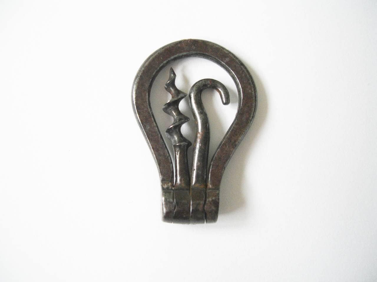 Tire-Bouchon d'arc Miniature Antique à Deux Outils et Crochet Boutons | Bw136