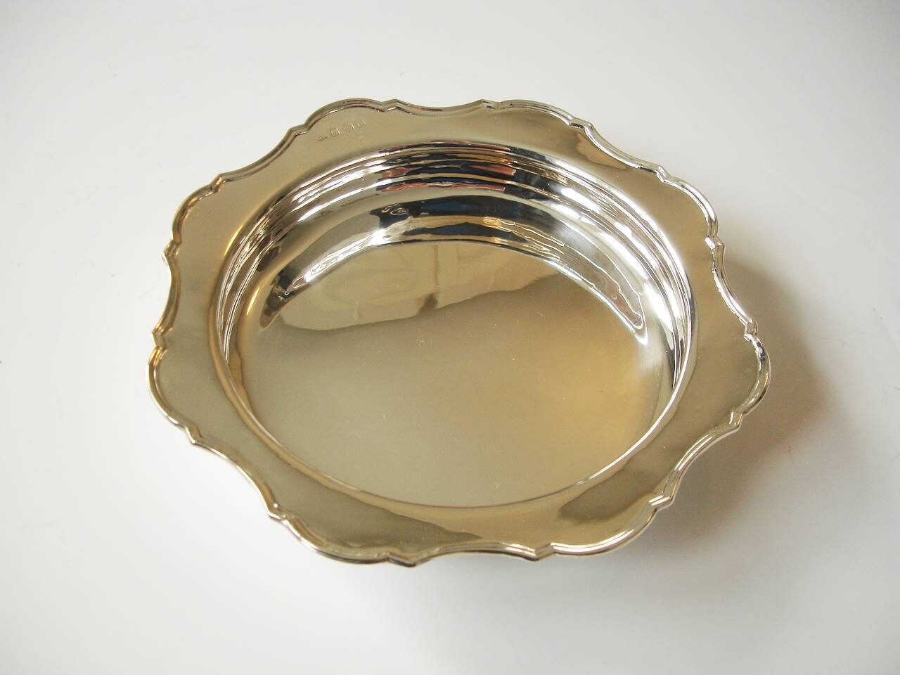 Antique Silver Champagne Coaster 1919