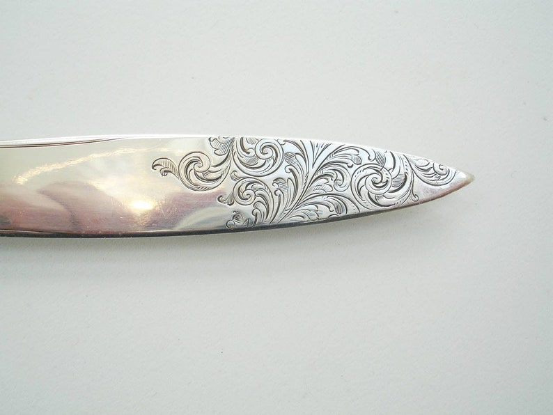 Antique Agate & Silver Fruit Knife image 4