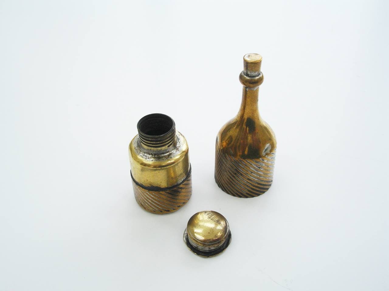 アンティークのミニチュアワインボトル型インク壺 - Etsy 日本