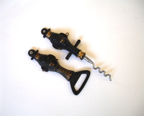 Vintage Native Pair Of Corkscrew - Opener | Nv55