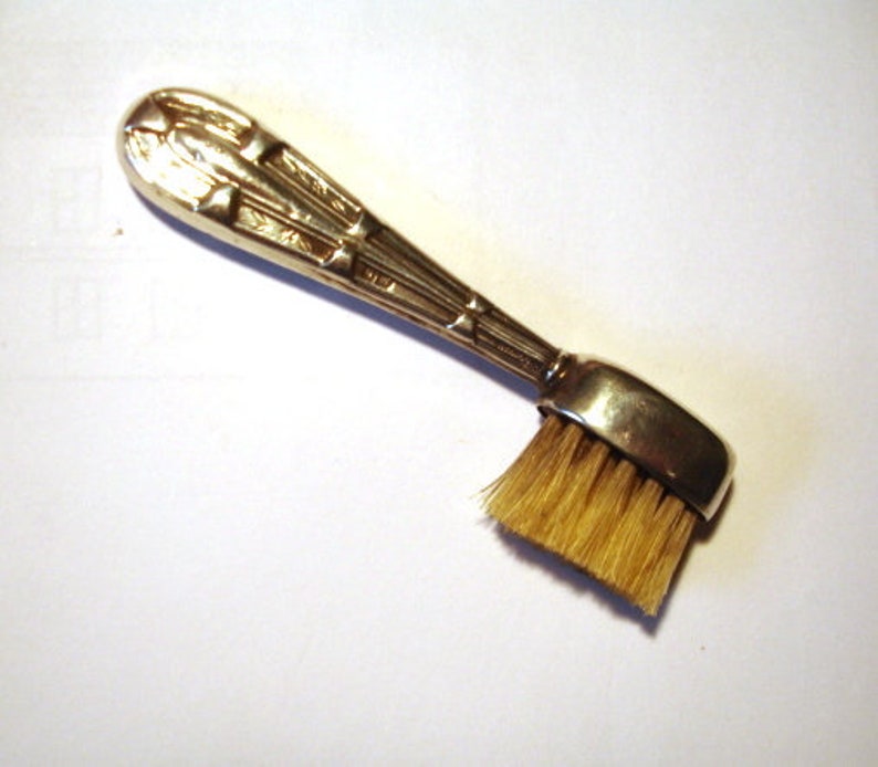 Edwardian Silver Moustache Brush image 1