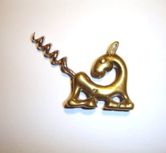 Vintage Brass Pony Corkscrew | An225