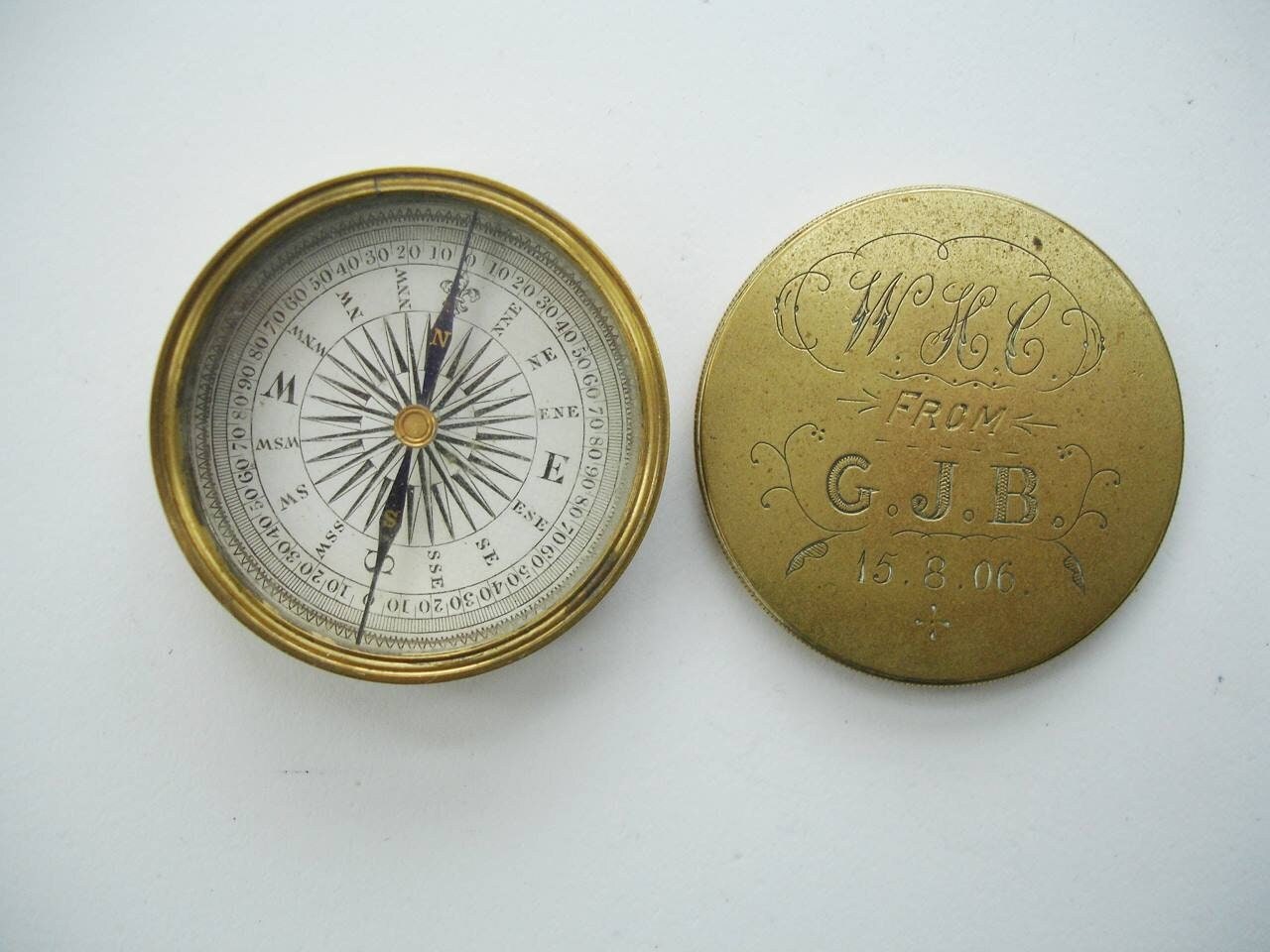 Engraved nautical compass - Etsy Österreich