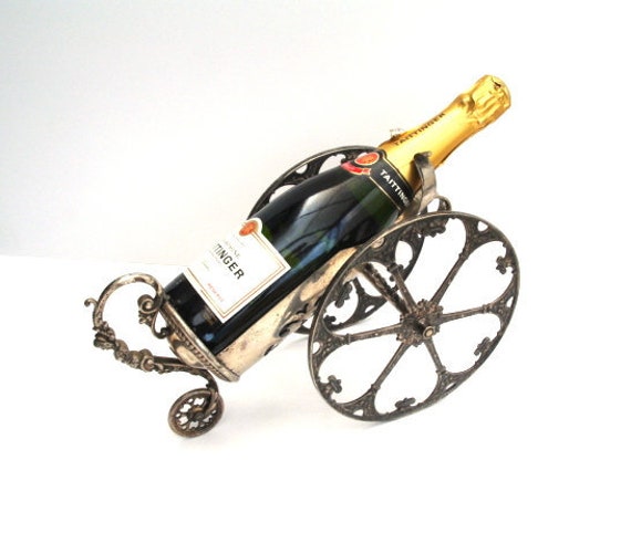 Chariot de Champagne Plaqué Français d'argent Antique