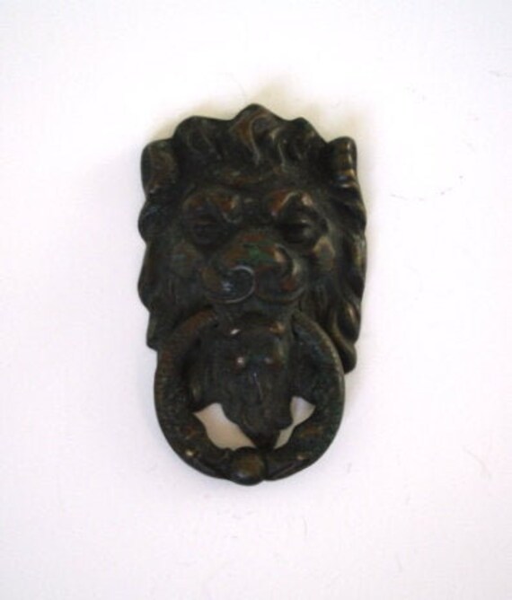 Puller Antique de Porte Lion Bronze