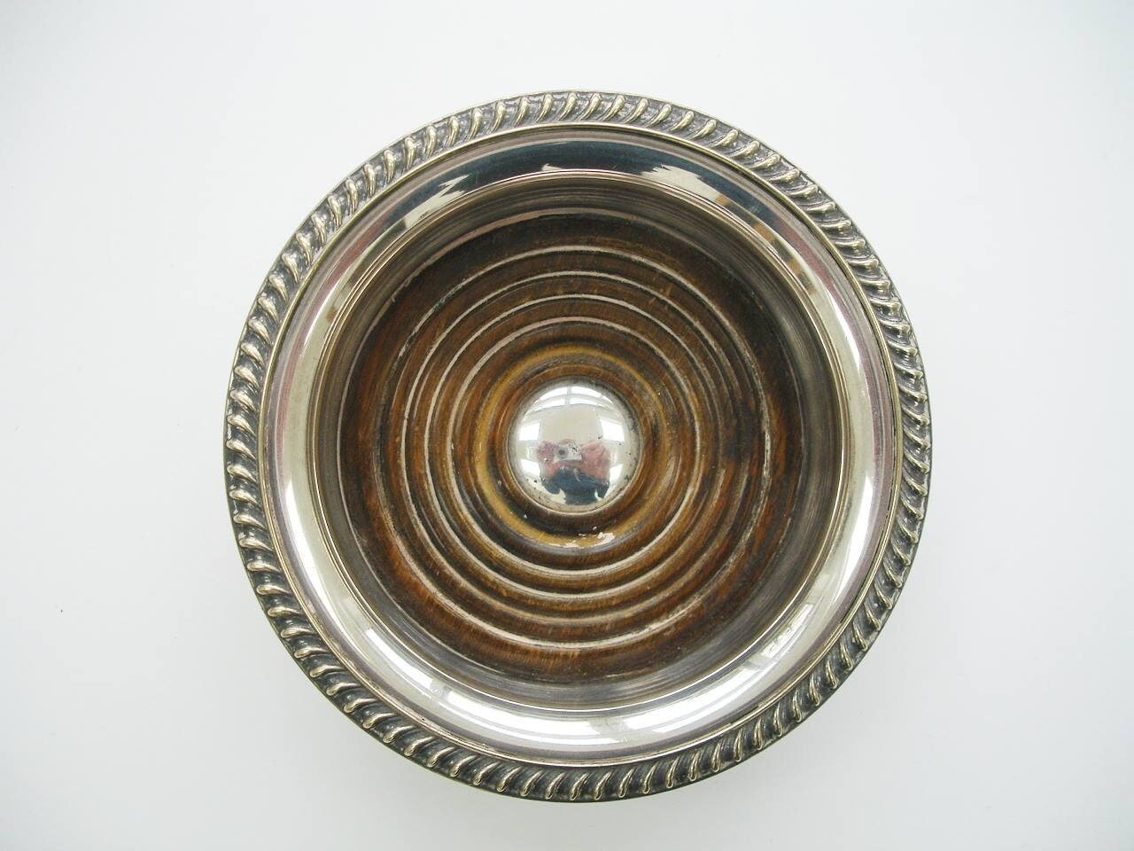 Vintage Silver Walker & Hall Wine Coaster