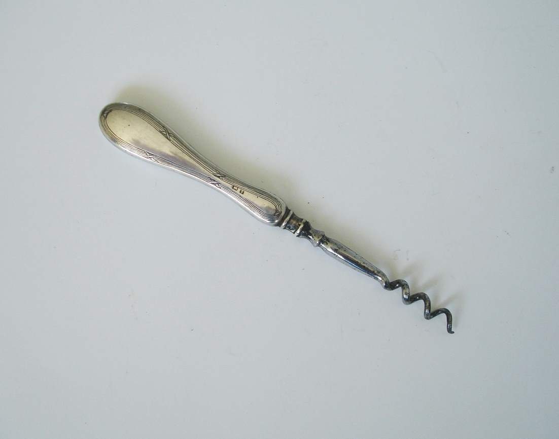 Antique Silver Necessaire Corkscrew | Nec68