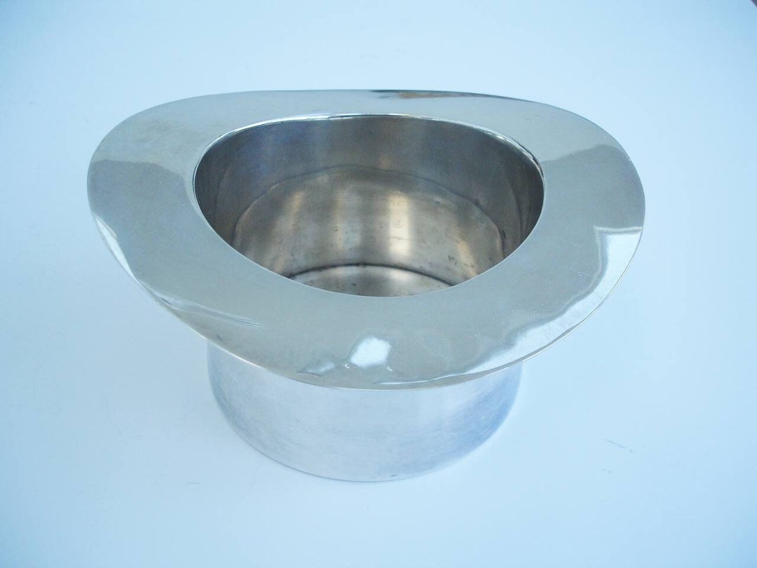 Vintage Silver Plated Top Hat Ice Bucket or Coaster Etsy