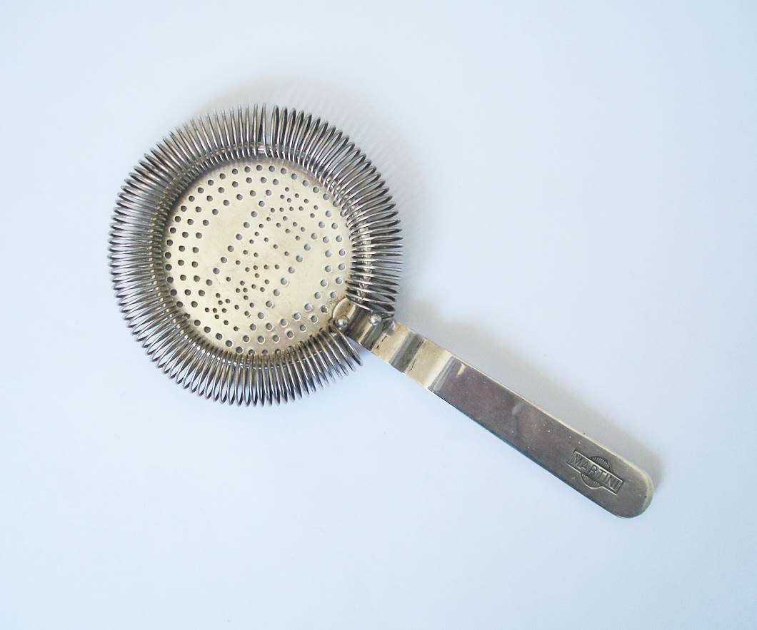 Passoire Cocktail Martini Plaquée Italienne Vintage