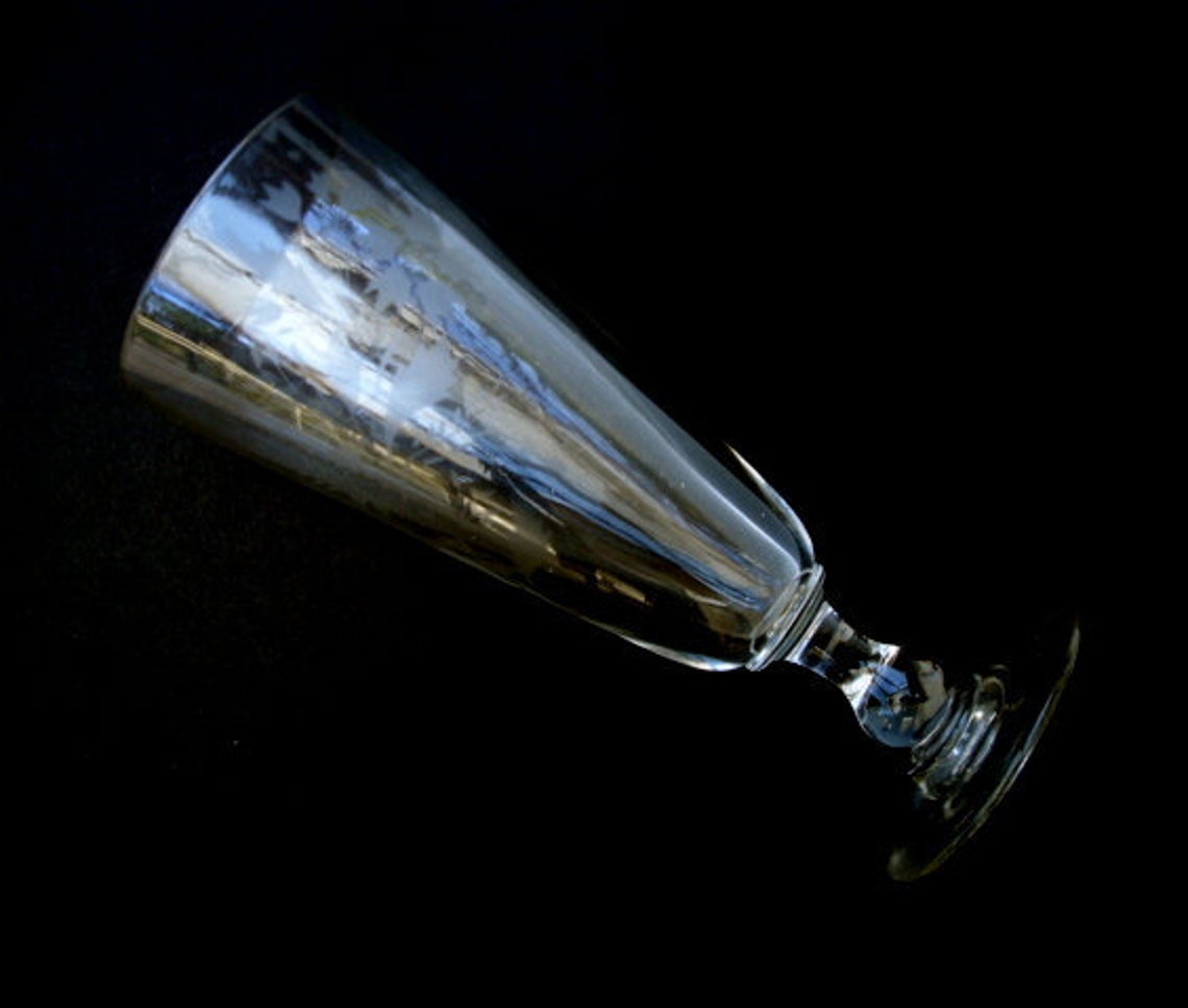 Large Friendship Wine Glass French Circa 1830 Etsy