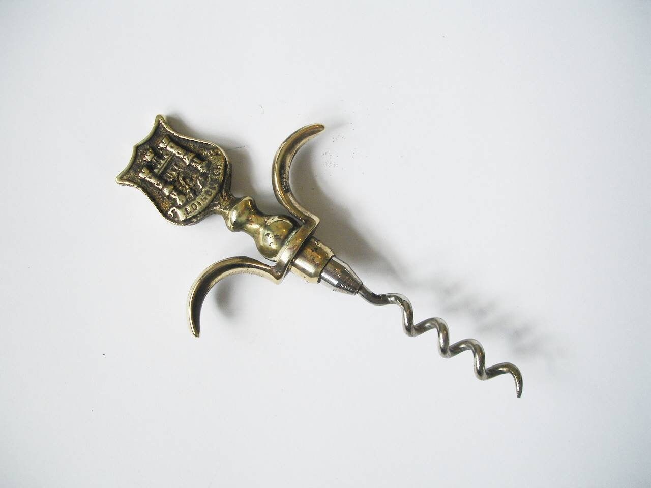 Vintage Brass Edinburgh Corkscrew | H224