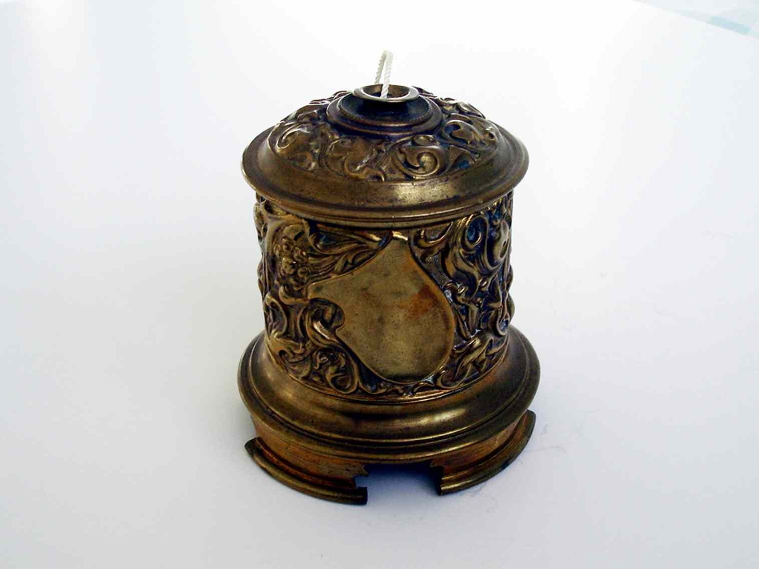 Boîte à Cordes en Laiton Édouardienne